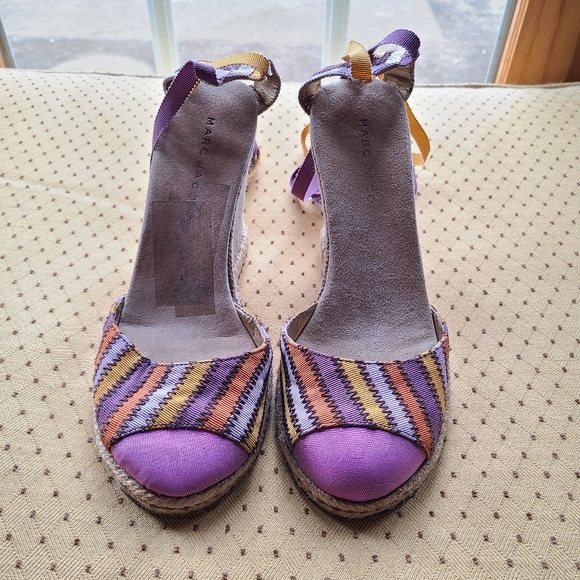 ⚡️FLASH SALE⚡️Vintage Marc Jacobs Ankle Tie Espadrille Wedge - Picture 5 of 7